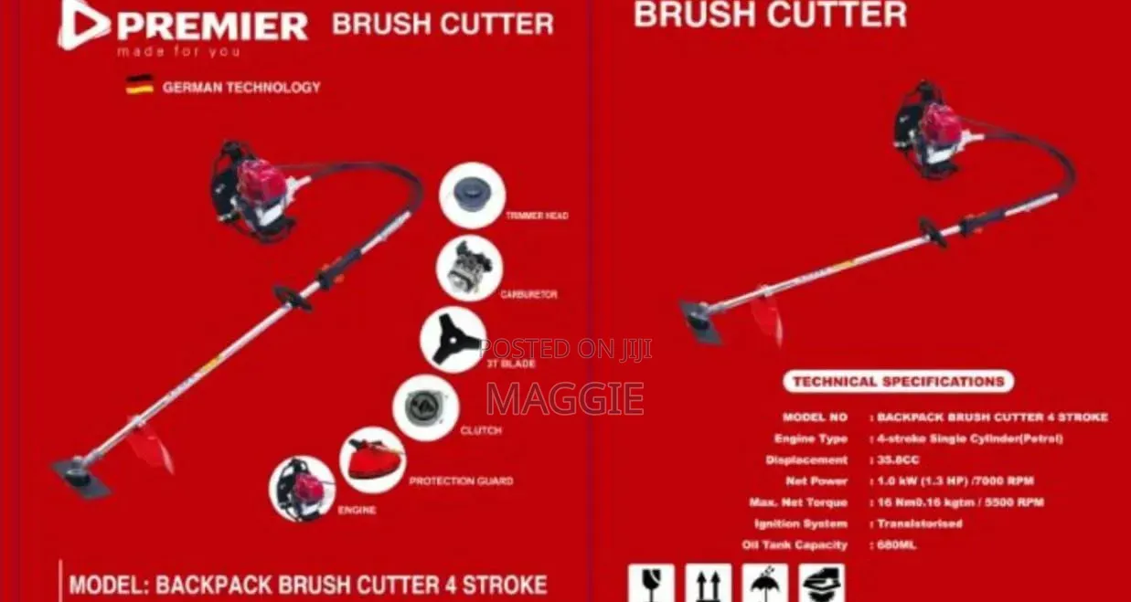 Premier Brush Cutter 4stroke Backpack