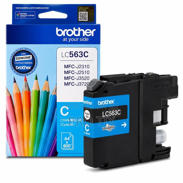 Brother Lc563c Cyan Ink Cartridge Original 600 Pages
