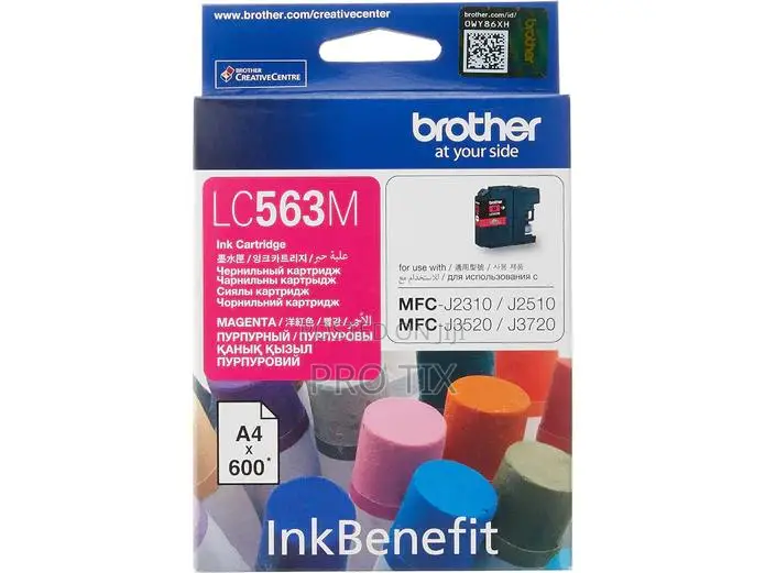 Brother Lc563m Magenta Ink Cartridge Original 600 Pages