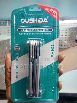 Oushida 8 Pieces Hex Keyset/Pocket Folding Allen Key Set