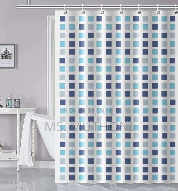 Privacy Waterproof Shower Curtains With Hooks