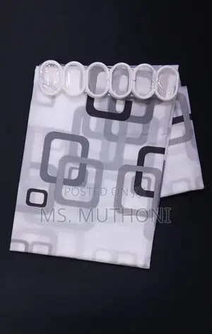 Privacy Waterproof Shower Curtains With Hooks