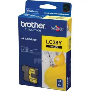 Brother Lc38y Yellow Ink Cartridge Original 260 Pages