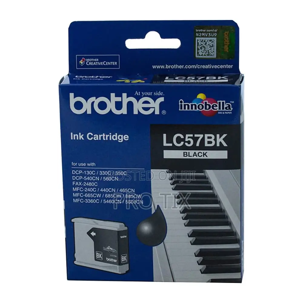 Brother Lc57bk Black Ink Cartridge Original 450 Pages