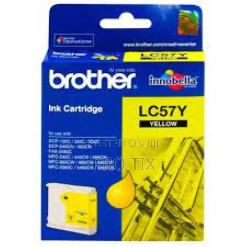 Brother Lc57y Yellow Ink Cartridge Original 325 Pages