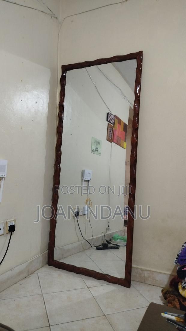 Mirror With Wooden Frame - thumbnail 3