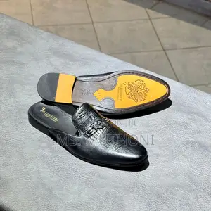Billionaire Italian Couture Leather Slip-on Mule Shoes Size 39-46