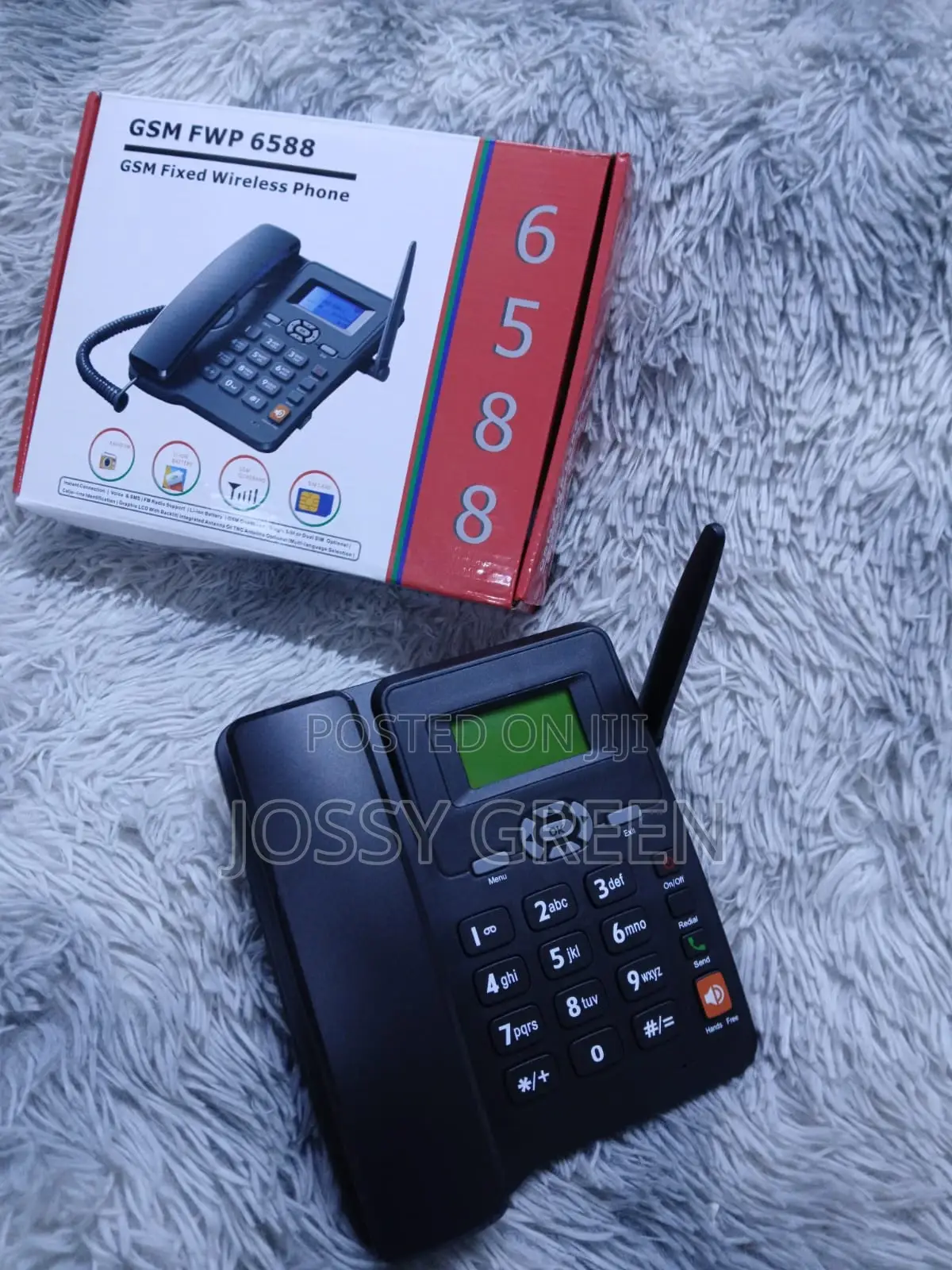 Safe and Secure Call With 6588 Dual Simcard Deskphone With Fm Radio