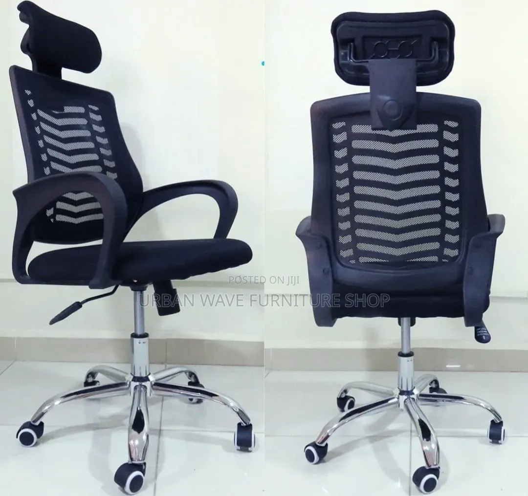 Breathable Backmesh Headrest Office Chair