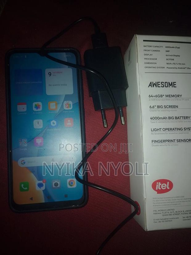 New Itel A06 64 GB Black