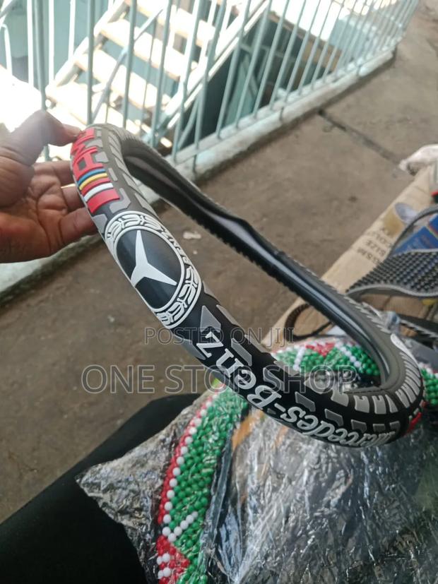 Classy Look Universal 38cm Mercedes Benz Branded Steering Wheel Cover
