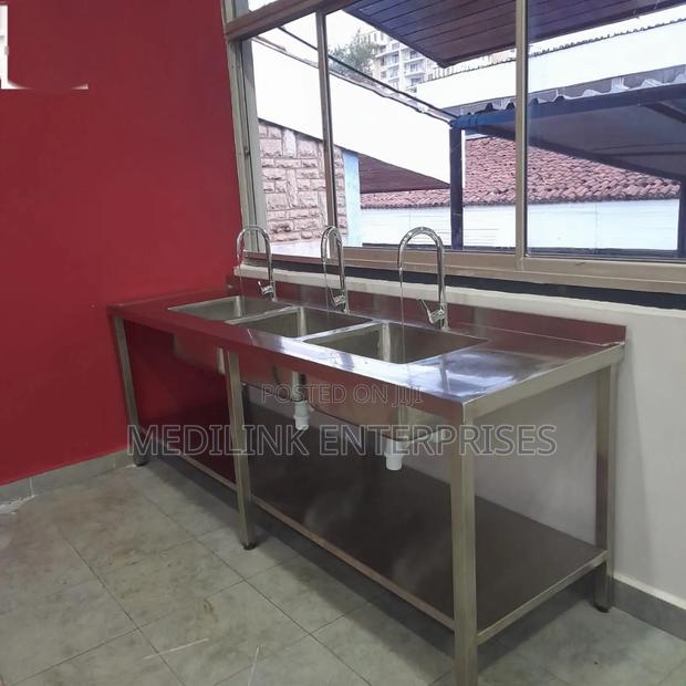 Customized 3-Bowl Ss 304 Modern Stainless Steel Sink