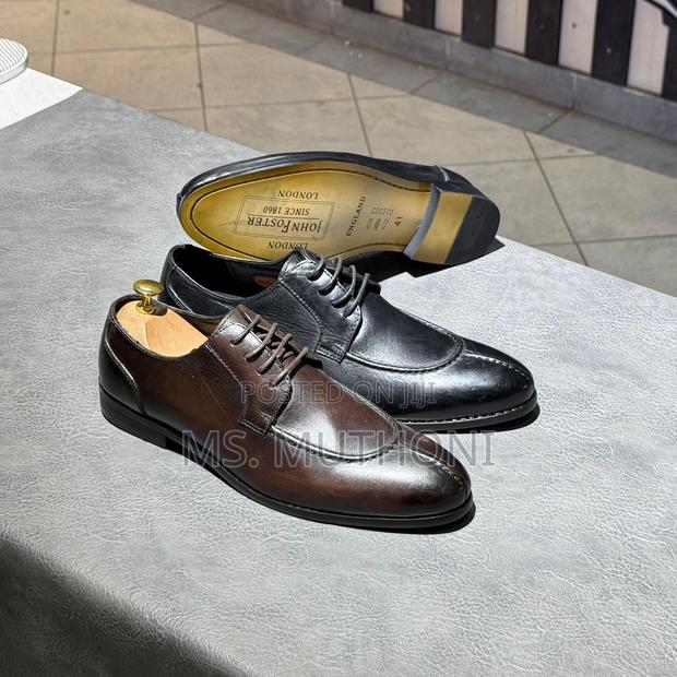 Men's Split-Toe Derby Shoes John Foster Officials Size 40-46