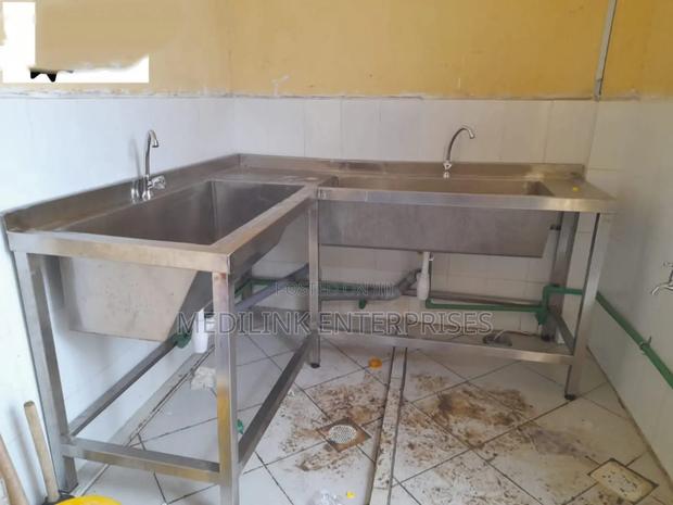 Customized L-shaped Laundry Sink Ss 304
