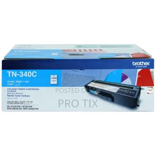 Brother Tn-340c Cyan Toner Cartridge 1500 Pages