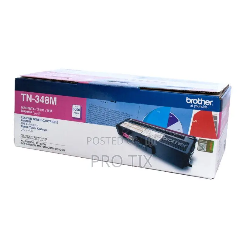 Brother Tn-348m Magenta Toner High Yield 6000 Pages