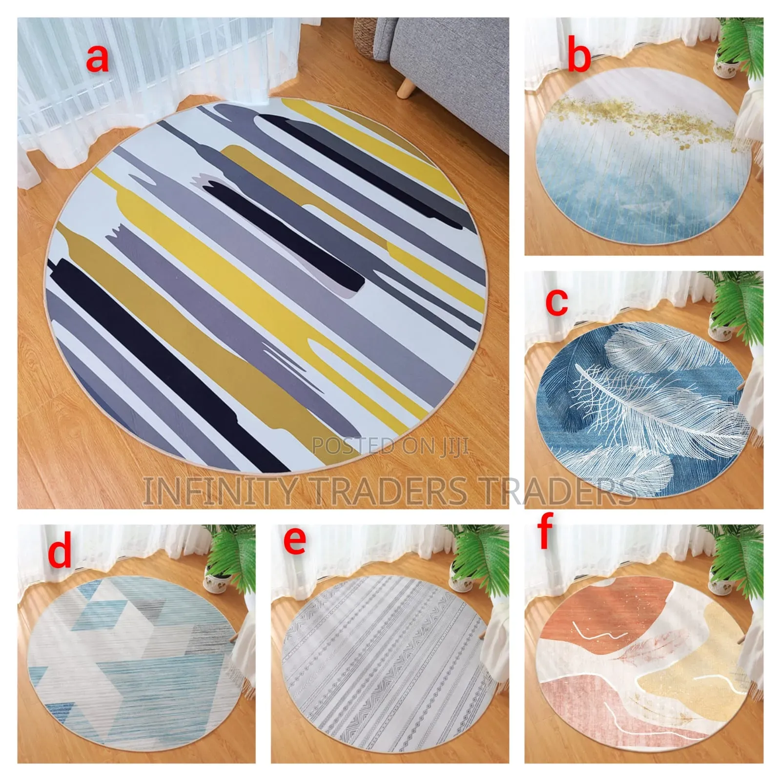 Modern Light Luxury Round Carpet