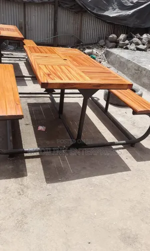 Mont Wooden Metallic Outdoor Benches