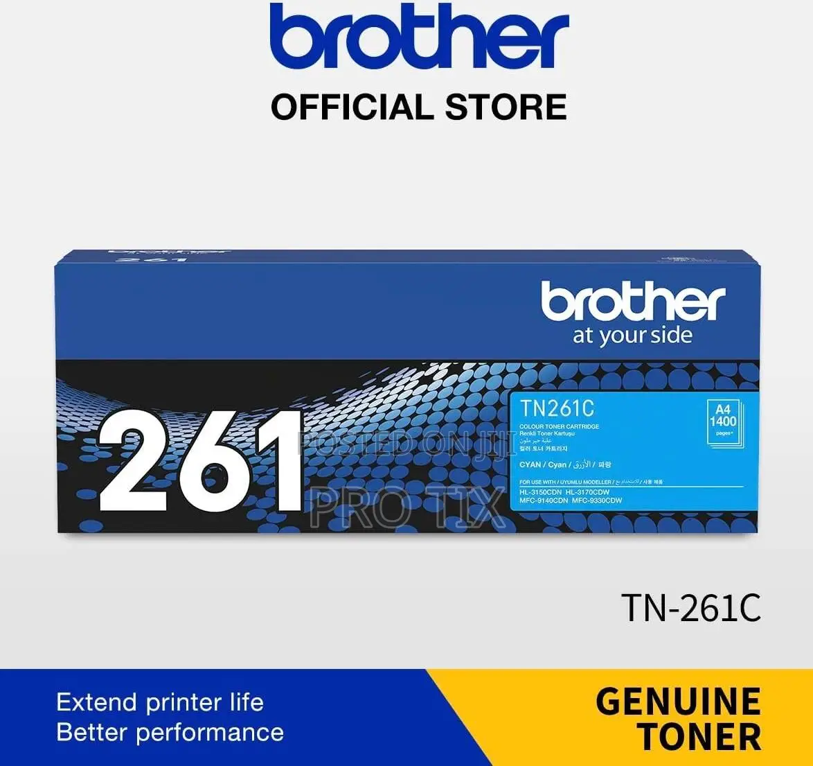 Brother Tn-261c Cyan Toner Cartridge 1400 Pages