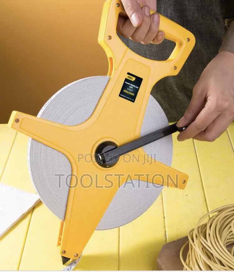 Fibreglass Measuring Tape 100mx14.5mm Metric and Inch Edl98100y