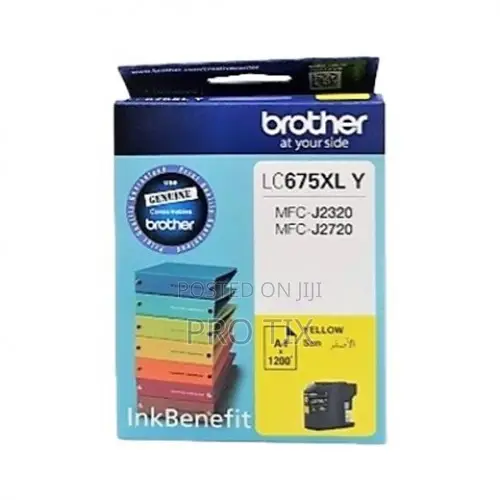 Brother Lc675xly Yellow Ink Cartridge 1200 Pages Original