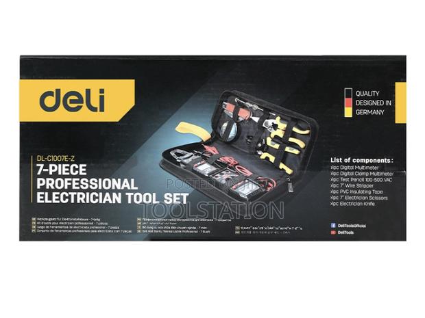 7 PCS Electrician Tool Set Edl-C1007e-Z - thumbnail 2