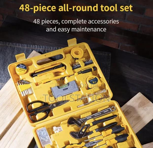 Household Tool Set 48 PCS Hard Case Edl1048j - thumbnail 3