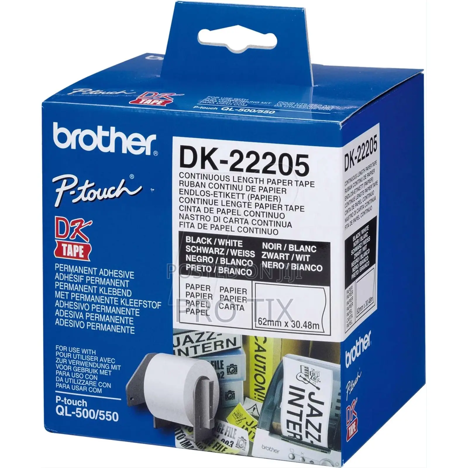 Brother Dk-22205 Continuous Paper Label Roll 62mm