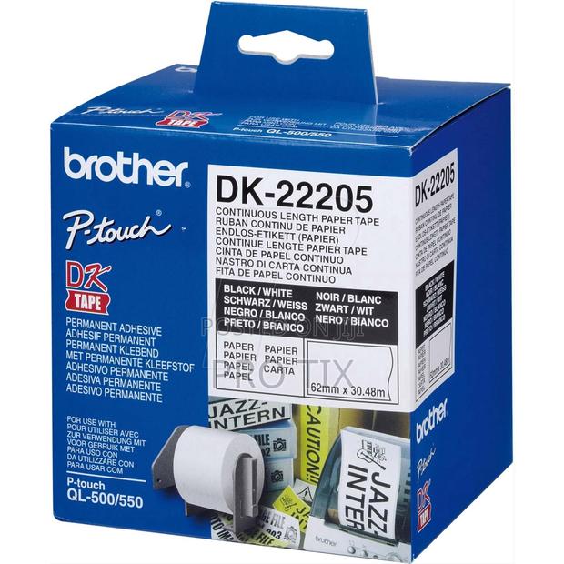 Brother Dk-22205 Continuous Paper Label Roll 62mm