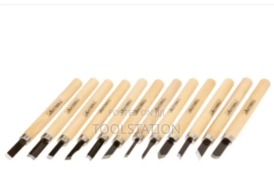 12 Piece Wood Carving Chisel Set Wood Handle High Quality Gbu12m