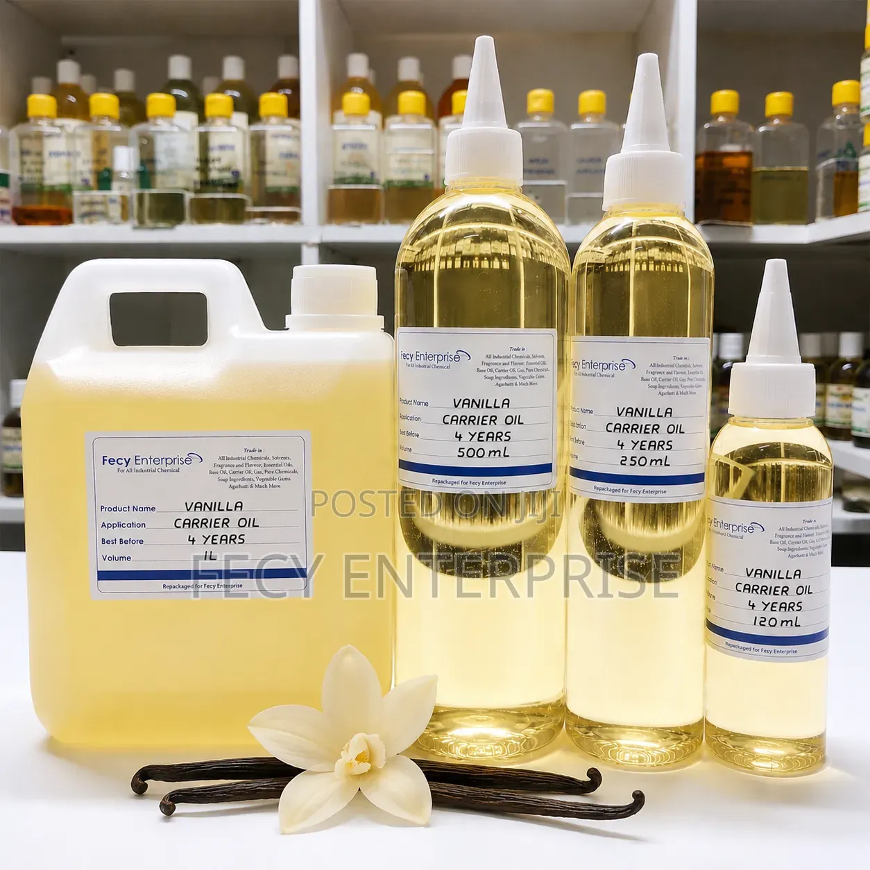 Vanilla Oil -(100%Pure) Natural Organic Cold Pressed Carrier Oil