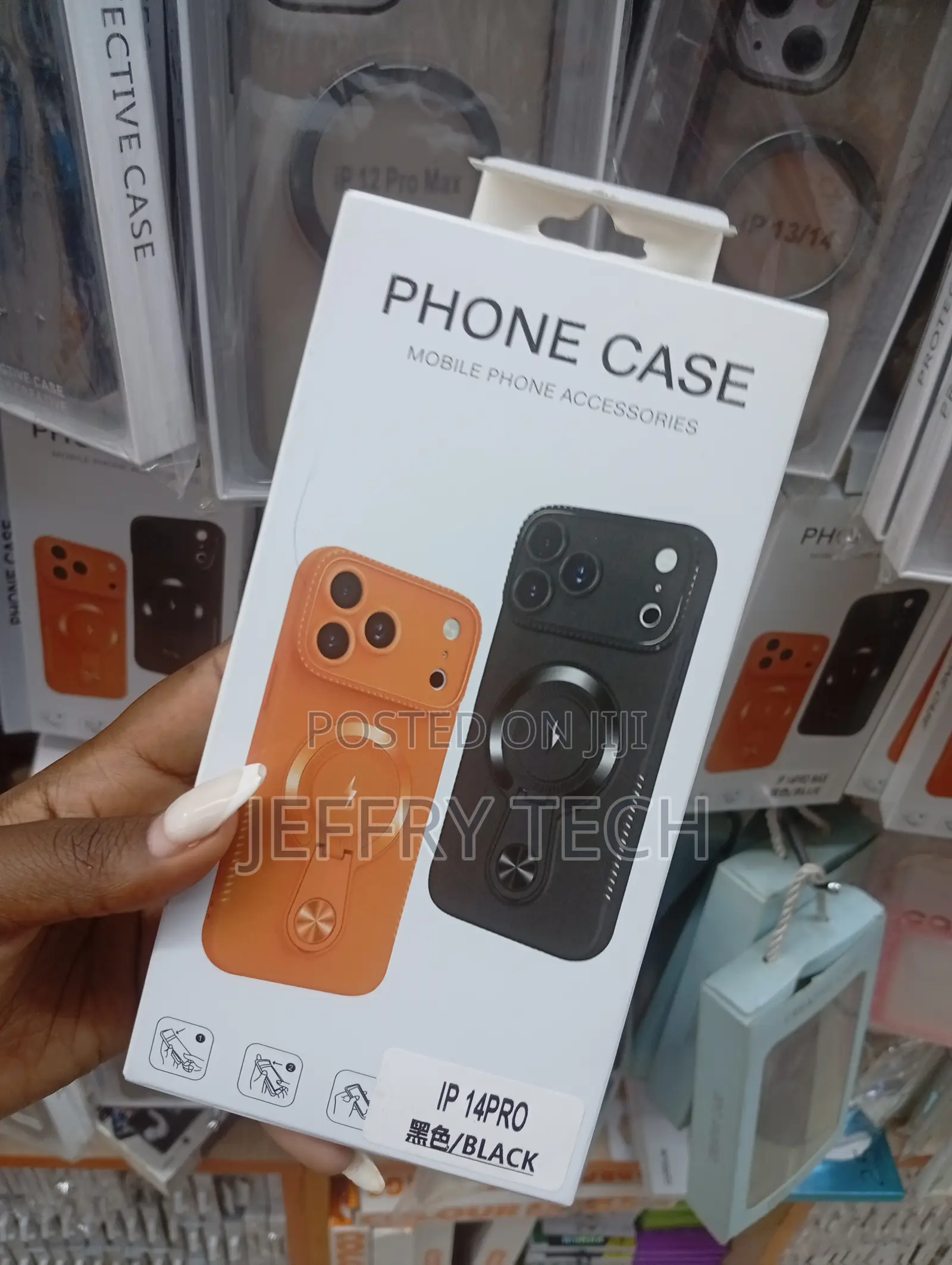 iPhone 14 Pro Phone Case With and Magnetic Ring Stand and Magsafe