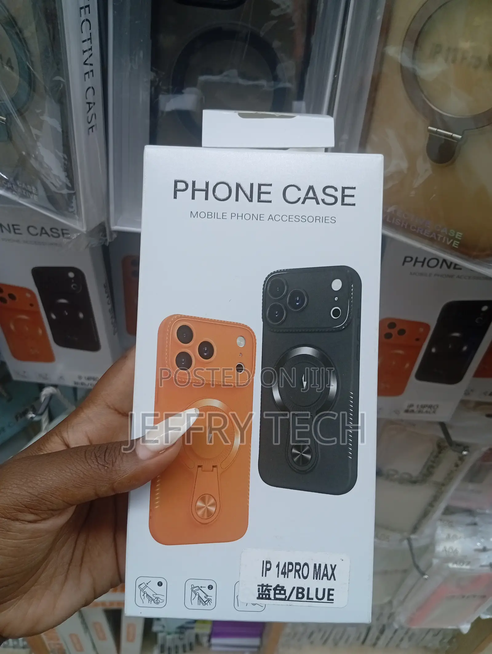 iPhone 14 Pro Max Magnetic Case Featuring an Integrated Kickstand.