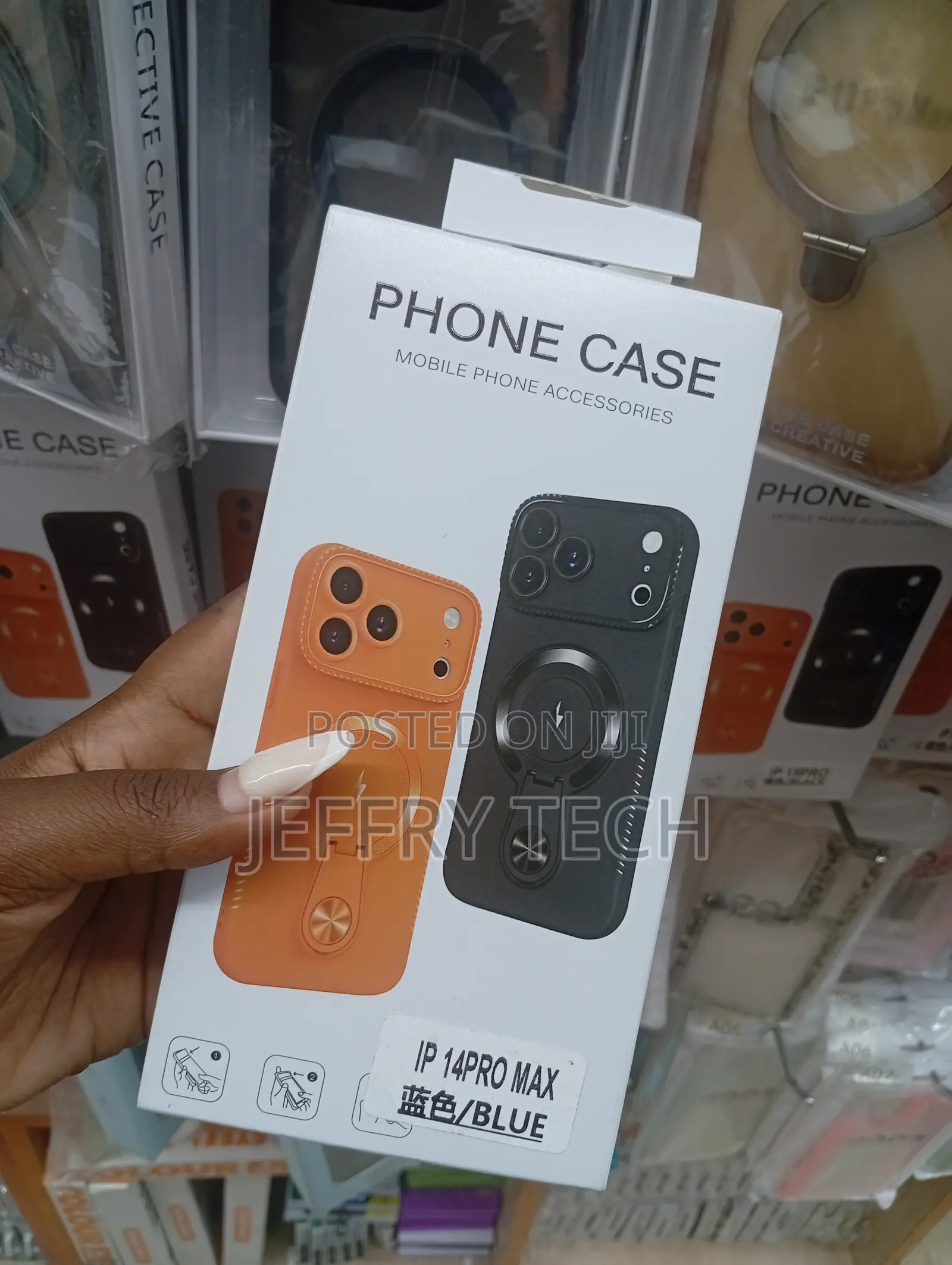 iPhone 14 Pro Max Magnetic Case Featuring an Integrated Kickstand.