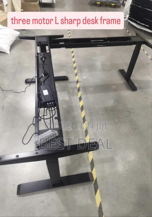 Electric Standing Ergonomic 3 Motor Desk Frame