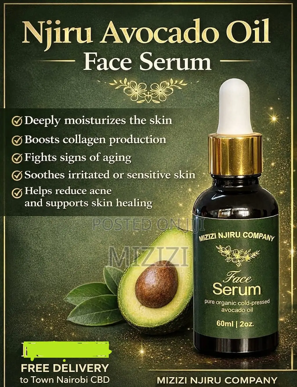 Virgin Avocado Oil Face Serum