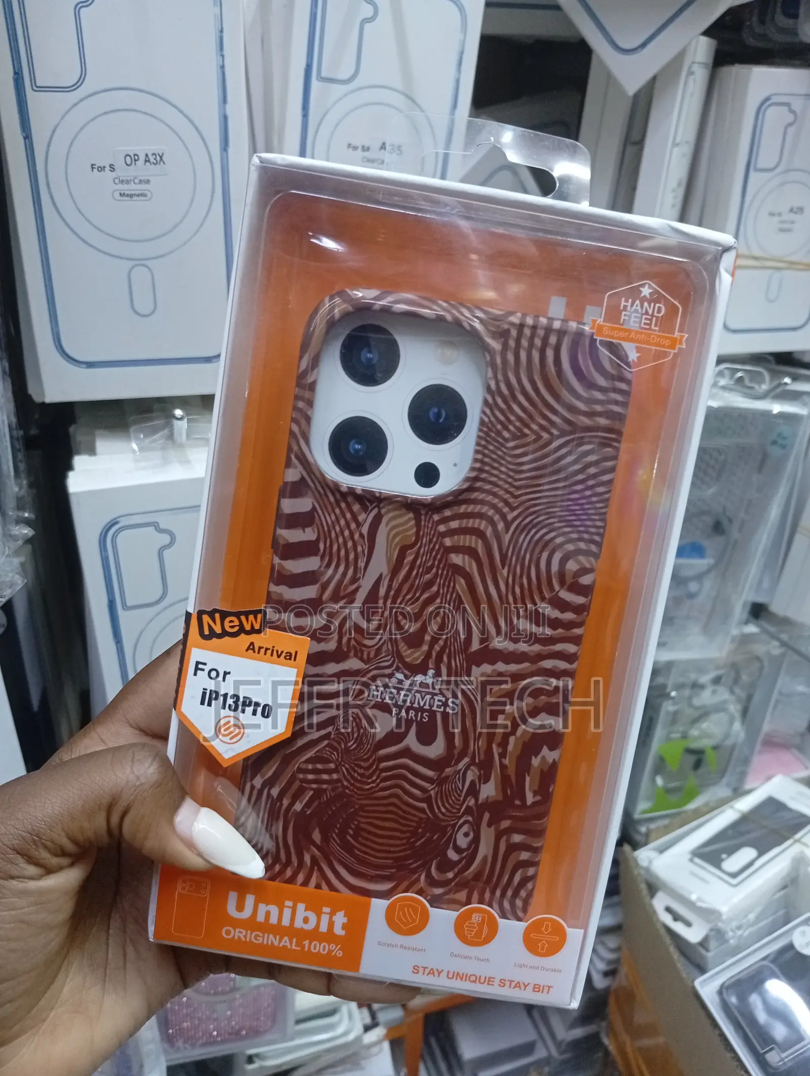 Unibit Branded iPhone 13 Pro Case a Patterned Design Reminiscent Of