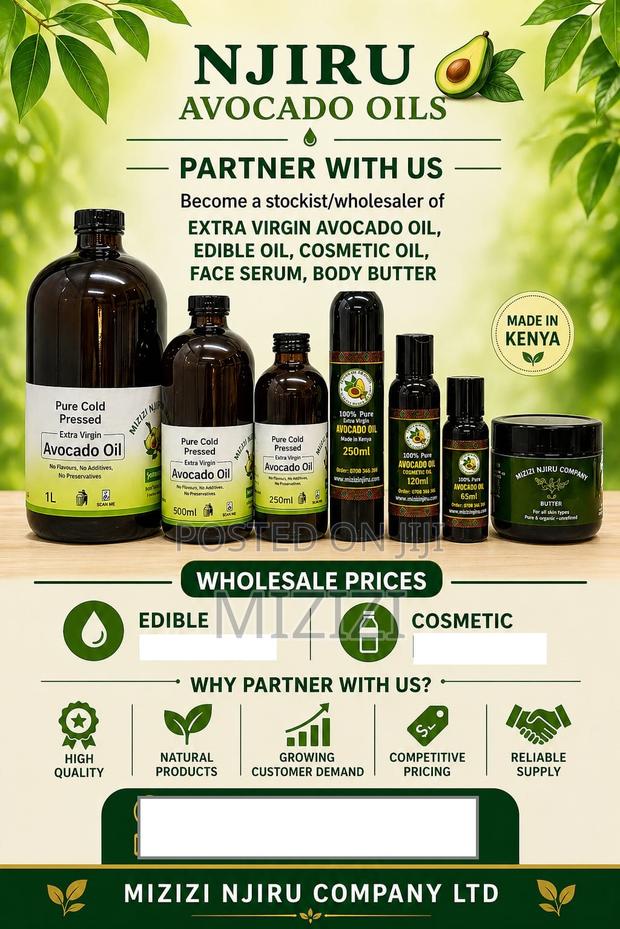 Wholesale And Retail Pure Extra Virgin Avocado Oil