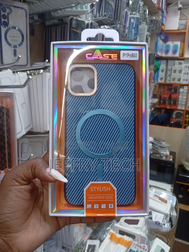 Zenzah Branded, Blue iPhone 13 Pro Max Phone Case . - main view