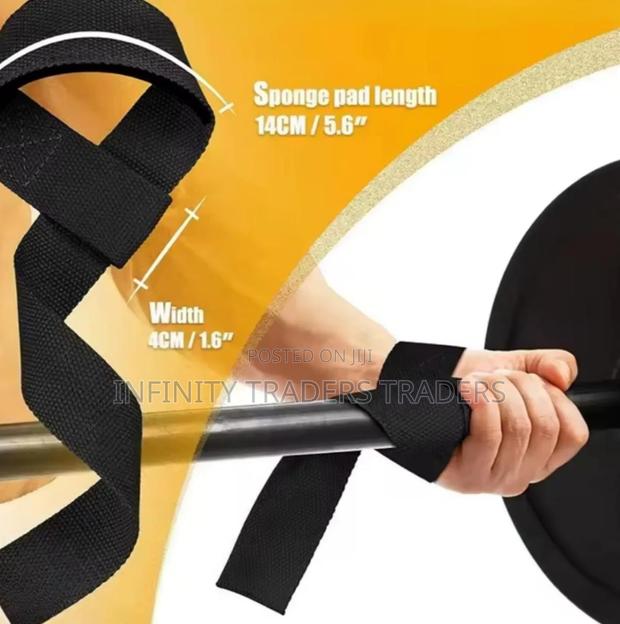2pcs Weightlifting Straps Anti-Slip Silicone