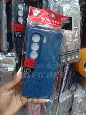 Blue "Fashion Case" Branded Phone Cover for the Tecno Camon 40 Pro.
