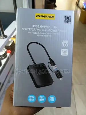 Pisen Usb 3.0 4-in-1 Card Reader for Sd Micro Sd/Cf/Tf/Ms + Type C