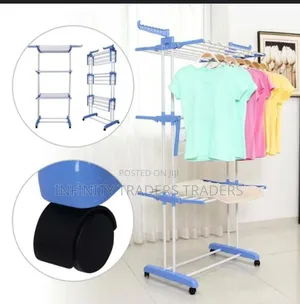 Detachable 50kg 3 Layer Cloth Hanger Rack Stand