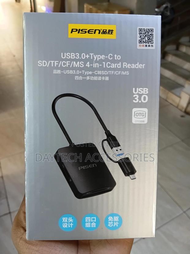 Pisen Card Reader 4 in 1 Usb 3.0 + Type C - thumbnail 3