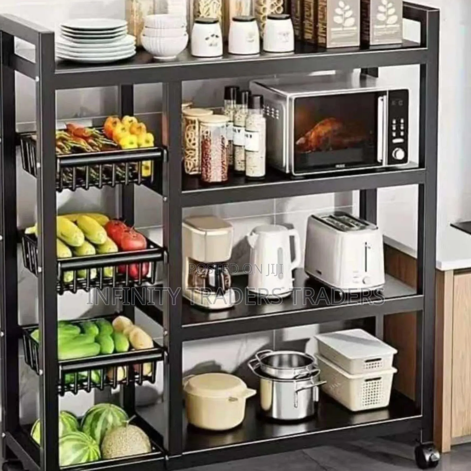 Multifunctional Strong Metallic Kitchen Rack