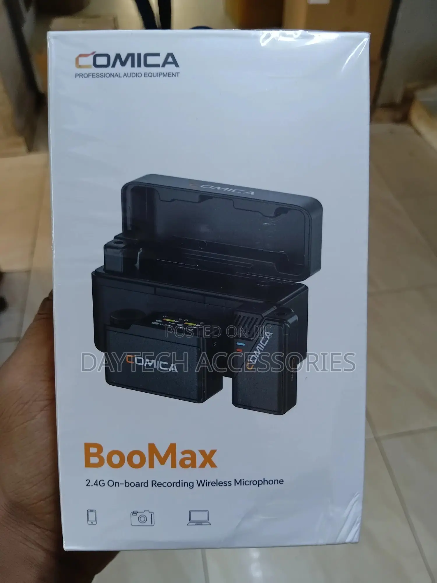 Comica Boomax 2-Person Wireless Lavalier Microphone System - Black