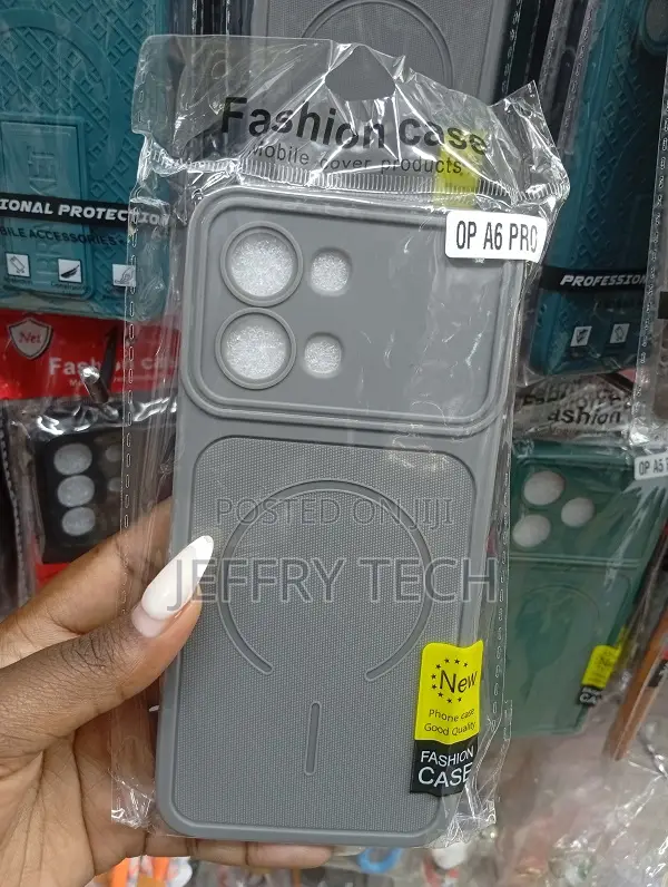 Fashion Case Silicone Mobile Phone Cover for an Oppo A6 Pro in Gray.