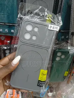 Fashion Case Silicone Mobile Phone Cover for an Oppo A6 Pro in Gray.