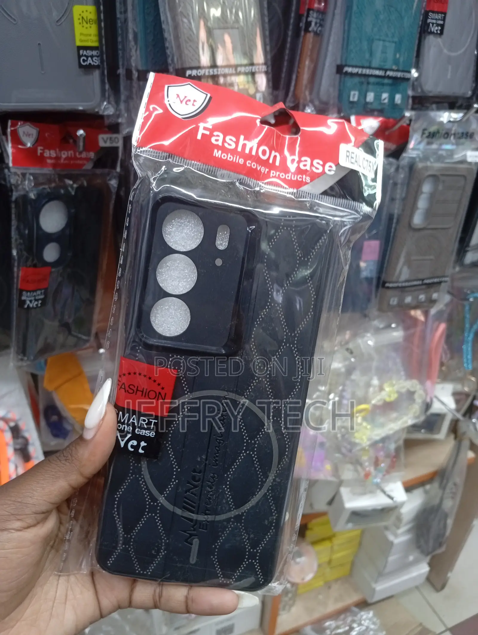Black Fashion Phone Case for the Infinix Hot 60 Pro Plus, Featuring