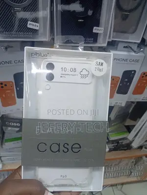 This Is a Piblue Clear Case for the Samsung Galaxy Z Flip3 or Z Flip4.